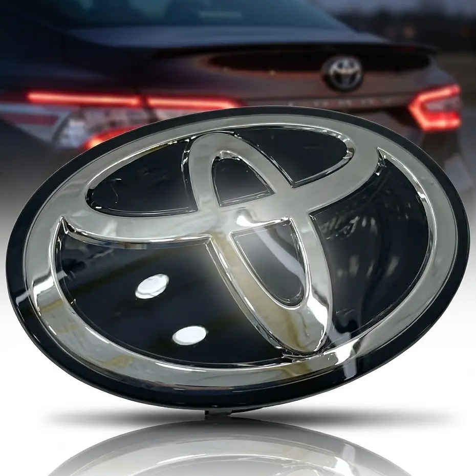Емблема під склом Toyota Чорна 190 х 130 мм (на кліпсах) - фото 4
