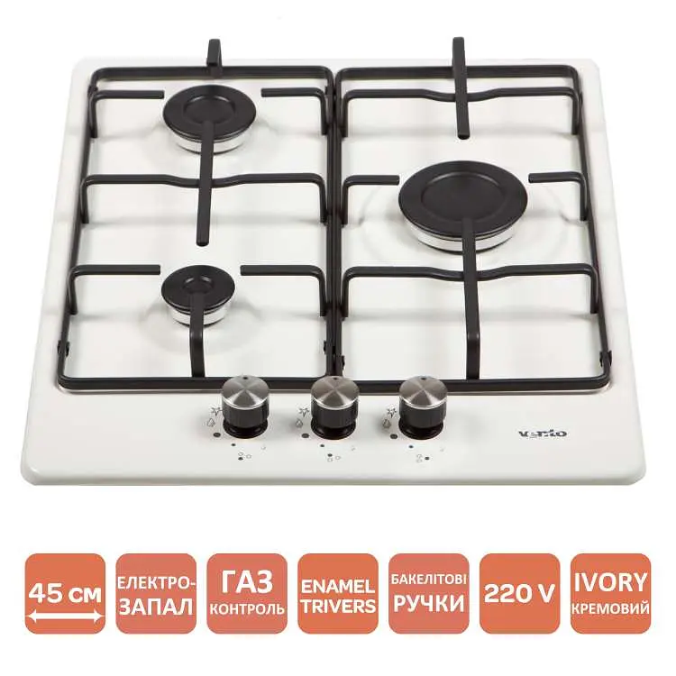 Варильна поверхня Ventolux HG430-B3 S Ivory - фото 9