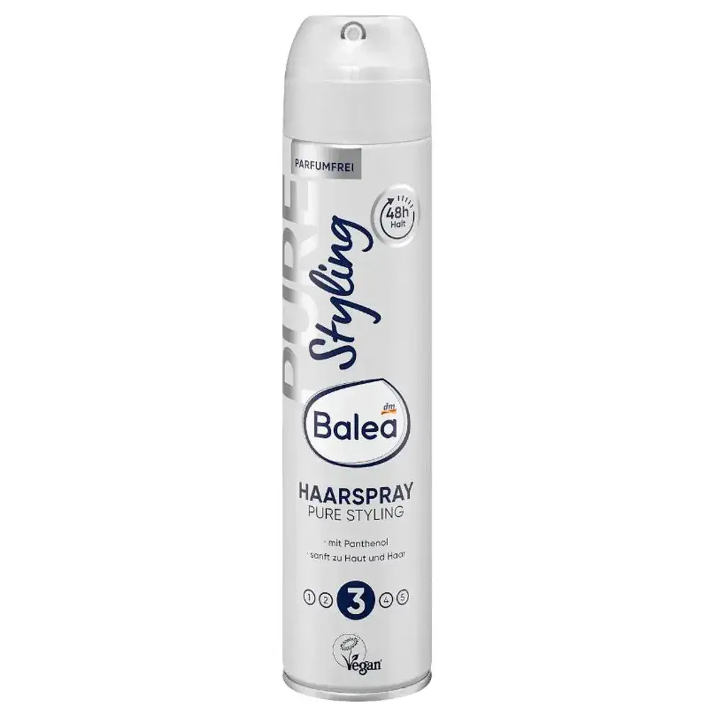 Лак для волосся Balea Pure Styling з чистою фіксацією та блиском, 300 мл