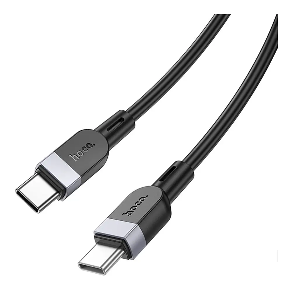 Кабель синхронізації Hoco X109 Silicone 60W/3A Type-C to Type-C 3m Black (35922_3605826) - фото 6
