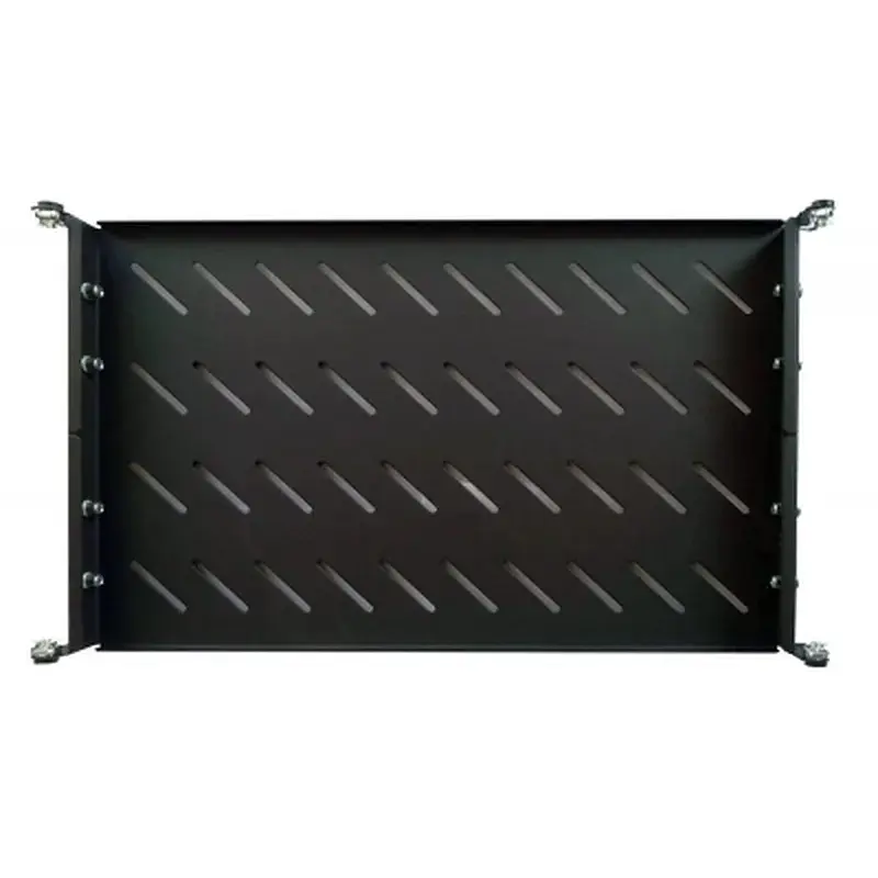 Полка 19" Hypernet 1U глиб. 300мм, в шкафи глибиною 450мм, колір чорний (U-FS-45-Black)