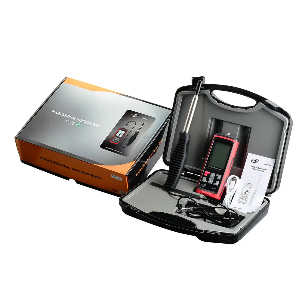 Термоанемометр USB, 0,3-30 м/с, 0-45 °C BENETECH GT8916 - фото 2