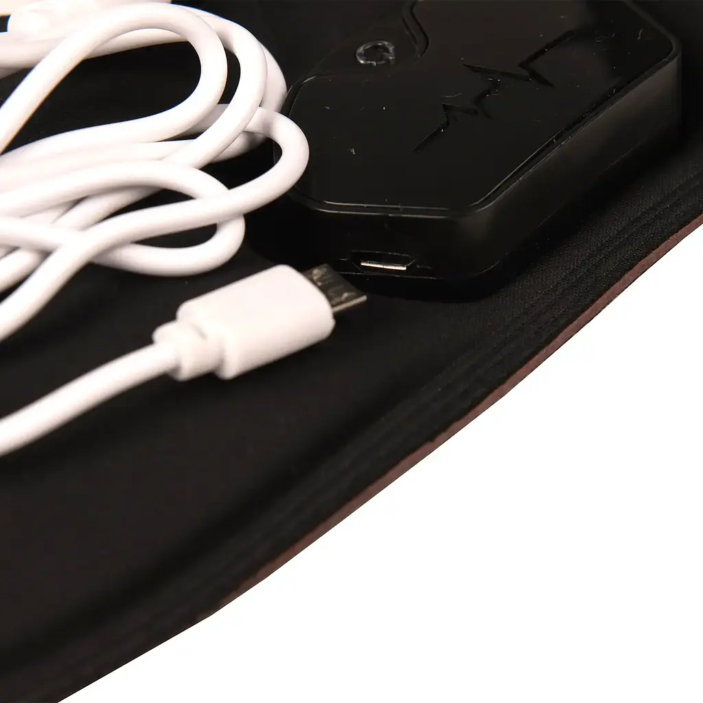 Маска для сну проти хропіння EMS, з вібрацією, акумулятор USB, чорна - фото 5
