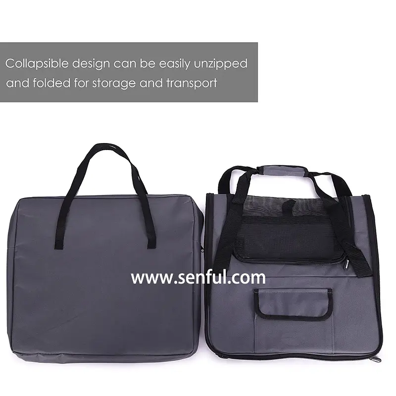 Автокрісло для собак SENFUL Pet Car Seat Carrier бежеве - фото 4