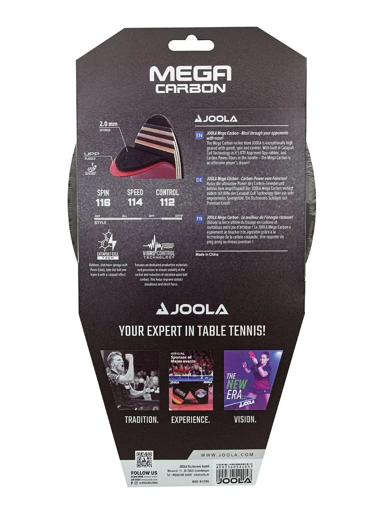 Ракетка для настільного тенісу Joola Mega Carbon (54205) - фото 2