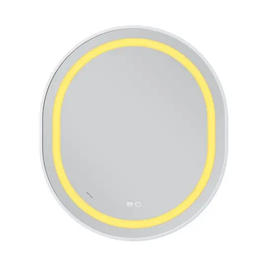 Дзеркало Mixxus Premium ELLIPSE MV05-80x70-REVERSE WHITE (LED Touch, Anti-fog (3-6kK)) (MP6645) - фото 3