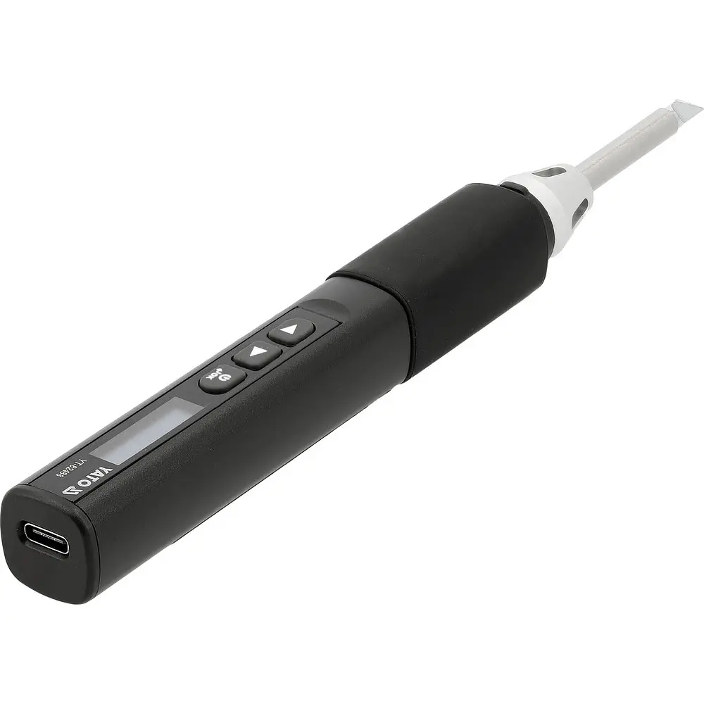 Паяльник портативний Yato цифровий акумуляторний USB-C T12 (YT-82488) - фото 2