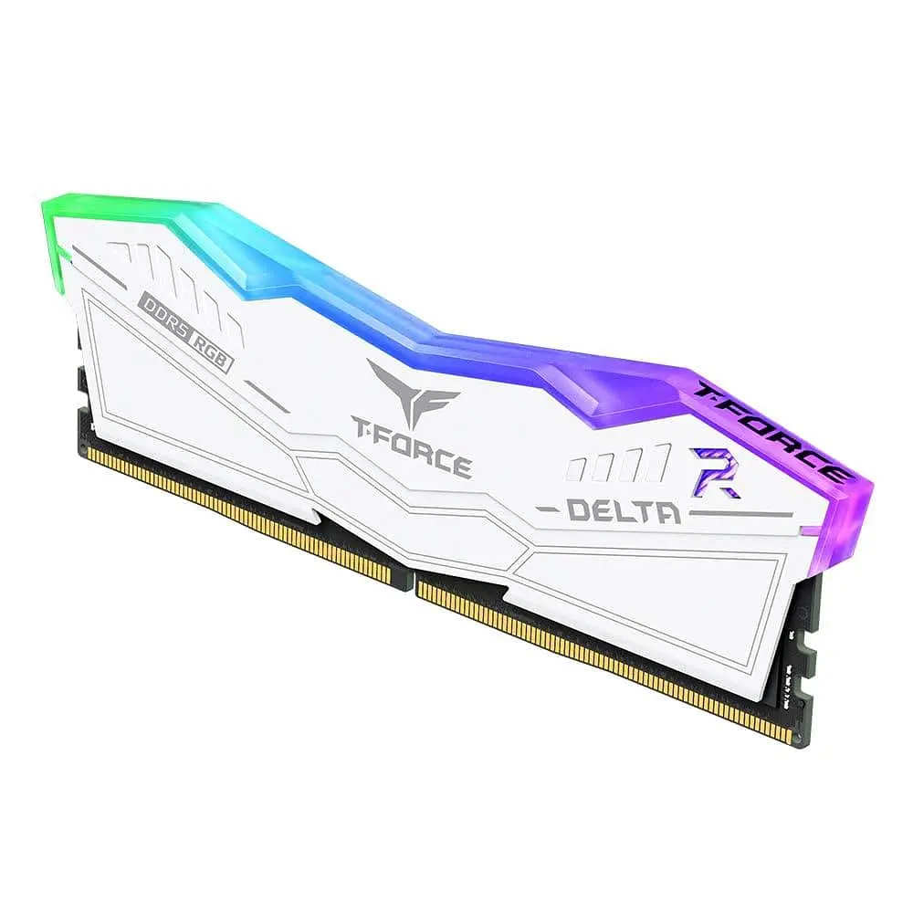 Модуль пам'яті Team DDR5 16GB (2x8) T-Force Delta 6000MHz RGB White (FF4D516G6000HC38ADC01) - фото 3