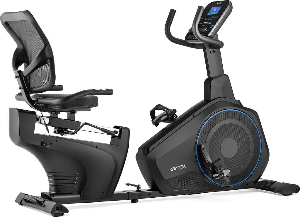 Горизонтальний велотренажер Gymtek XBR6000 електромагнітний синій - фото 10