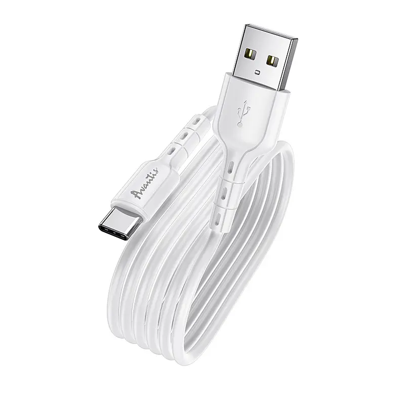 Кабель Avantis A112 Novel USB – Type-C- білий - фото 2