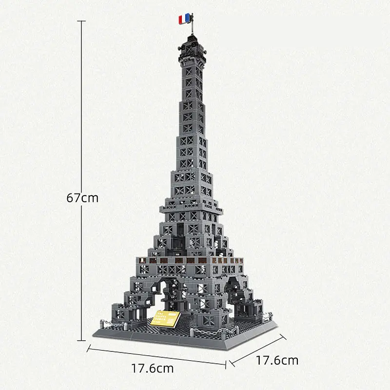 Конструктор Ейфелева вежа Wange 3D Архітектура The Eiffel Tower 5217 Париж 3Д, 978 деталей - фото 3