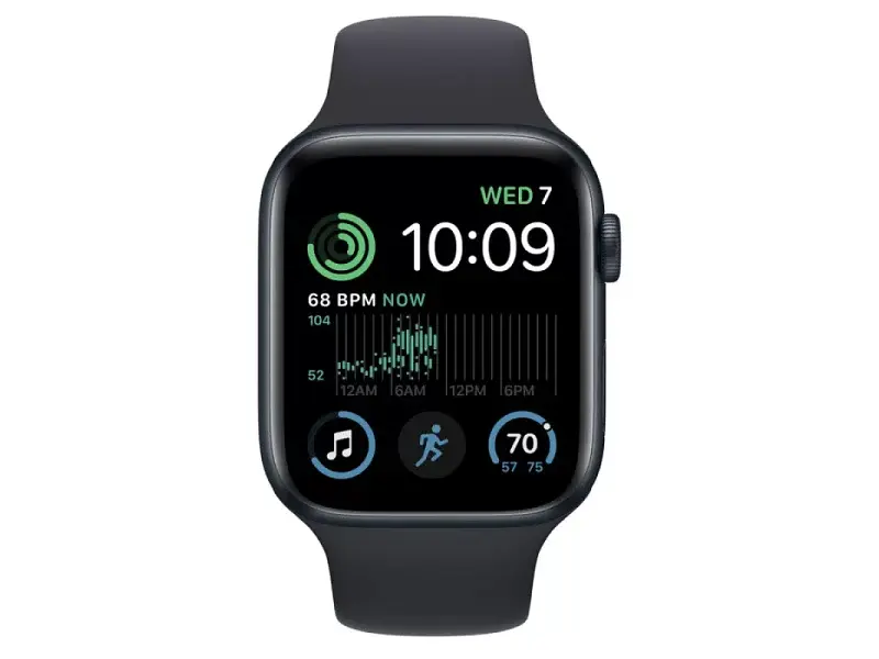 Смарт-годинник Apple Watch SE 2 GPS + Cellular 44mm Midnight Aluminum Case with Midnight Sport Band (MNPY3) - фото 2