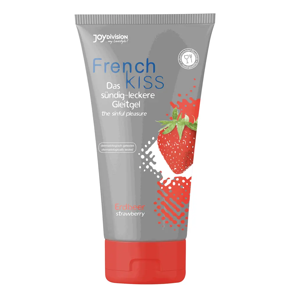 Оральний лубрикант - FrenchKiss Strawberry (полуниця), 75 мл - фото 2