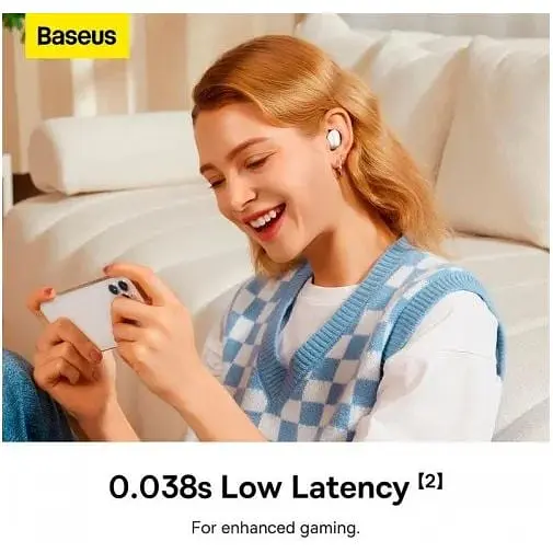 Навушники Baseus Bowie True Wireless Earphones WM05 ANC до 5 годин білі (NGTW200002) - фото 8
