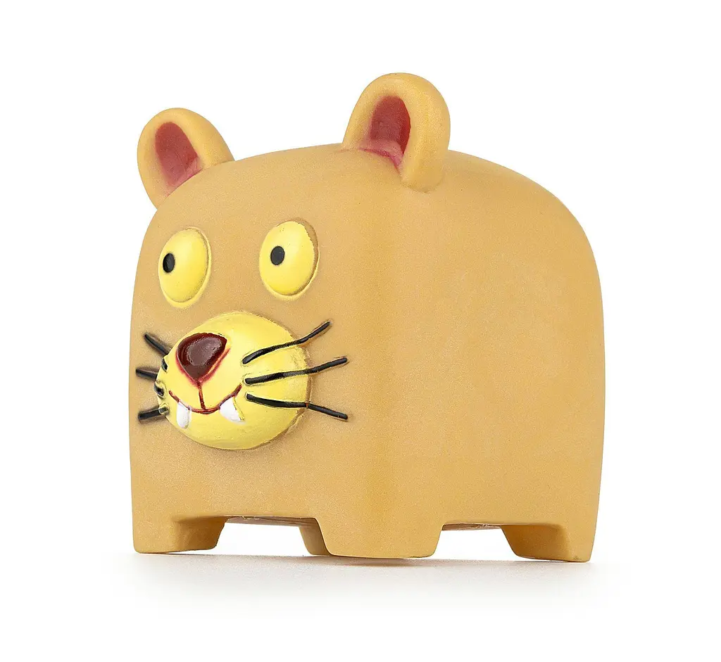 Іграшка для собак котик Happet, бежевий, 11.5 см, (Z858)