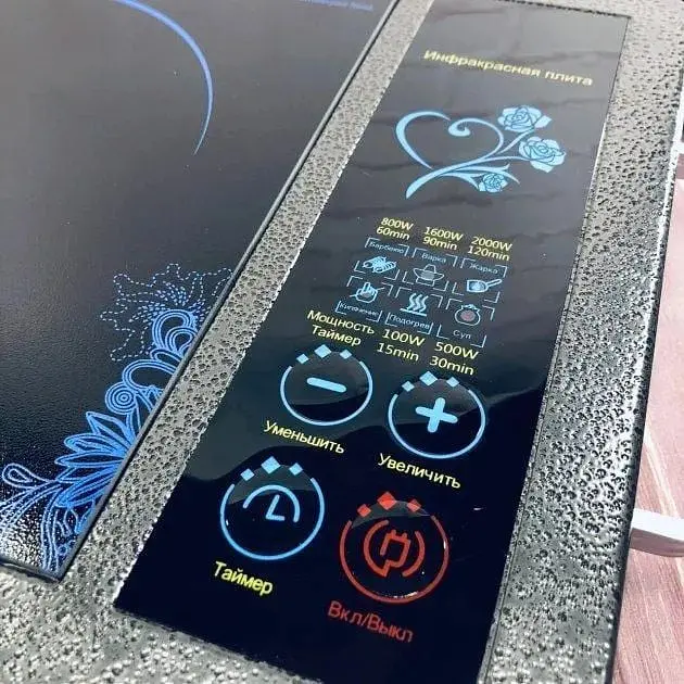 Плита інфрачервона одноконфоркова DOMOTEC MS-5842 електрична 2000 Вт з сенсорним управлінням - фото 4