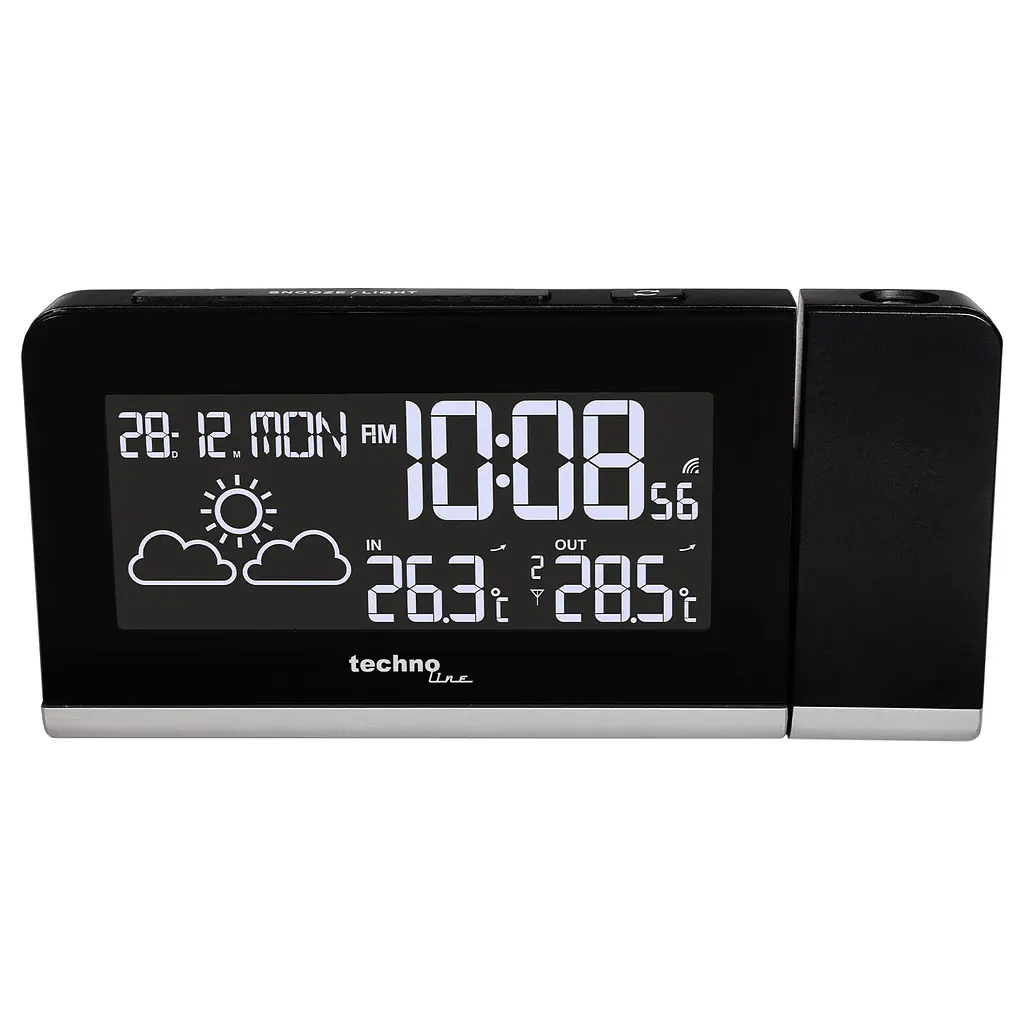 Годинник проекційний Technoline WT539 Black (WT539), Чорний - фото 6