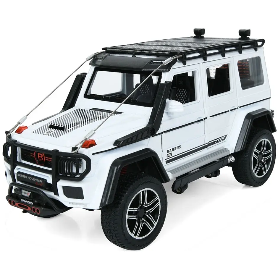 Mercedes-Benz Brabus G550 1:24 металева інерційна модель авто, світяться фари, звук двигуна, відкривні двері