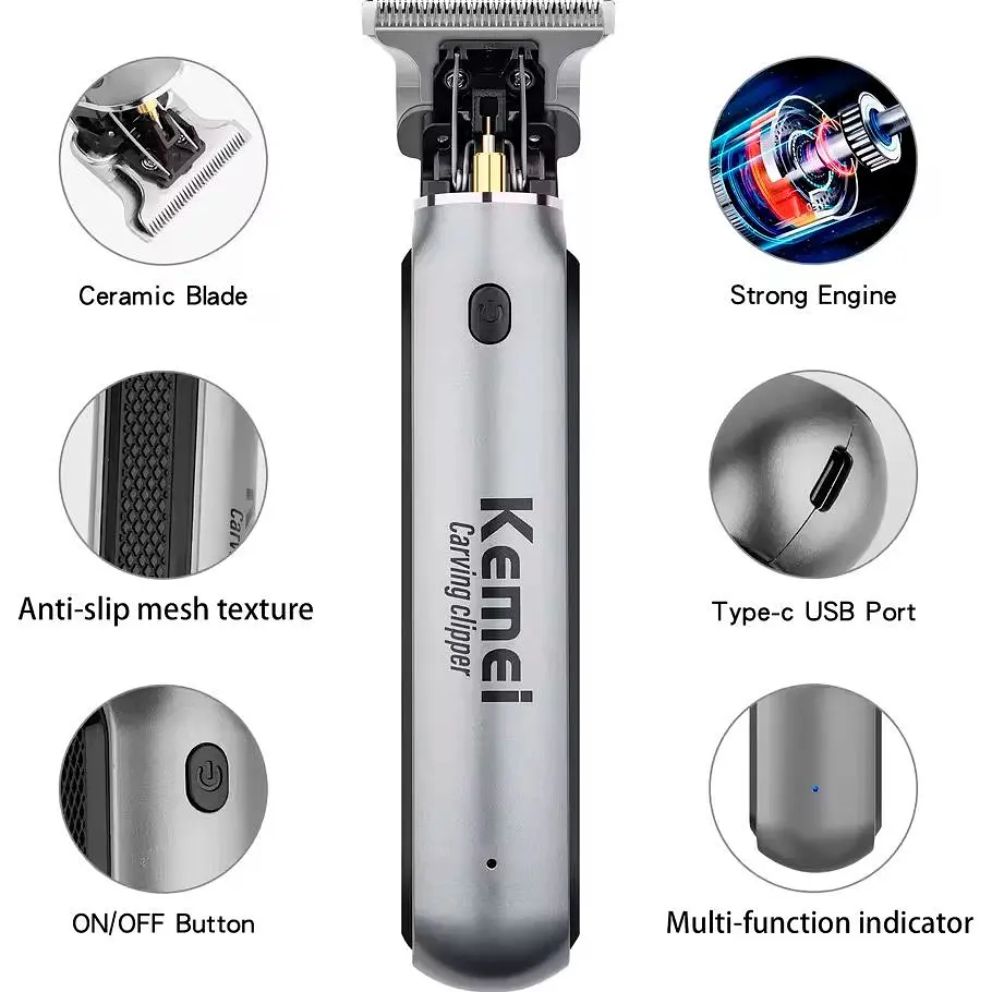 Тример для бороди та вусів Kemei KM-1757 [125439] - фото 5