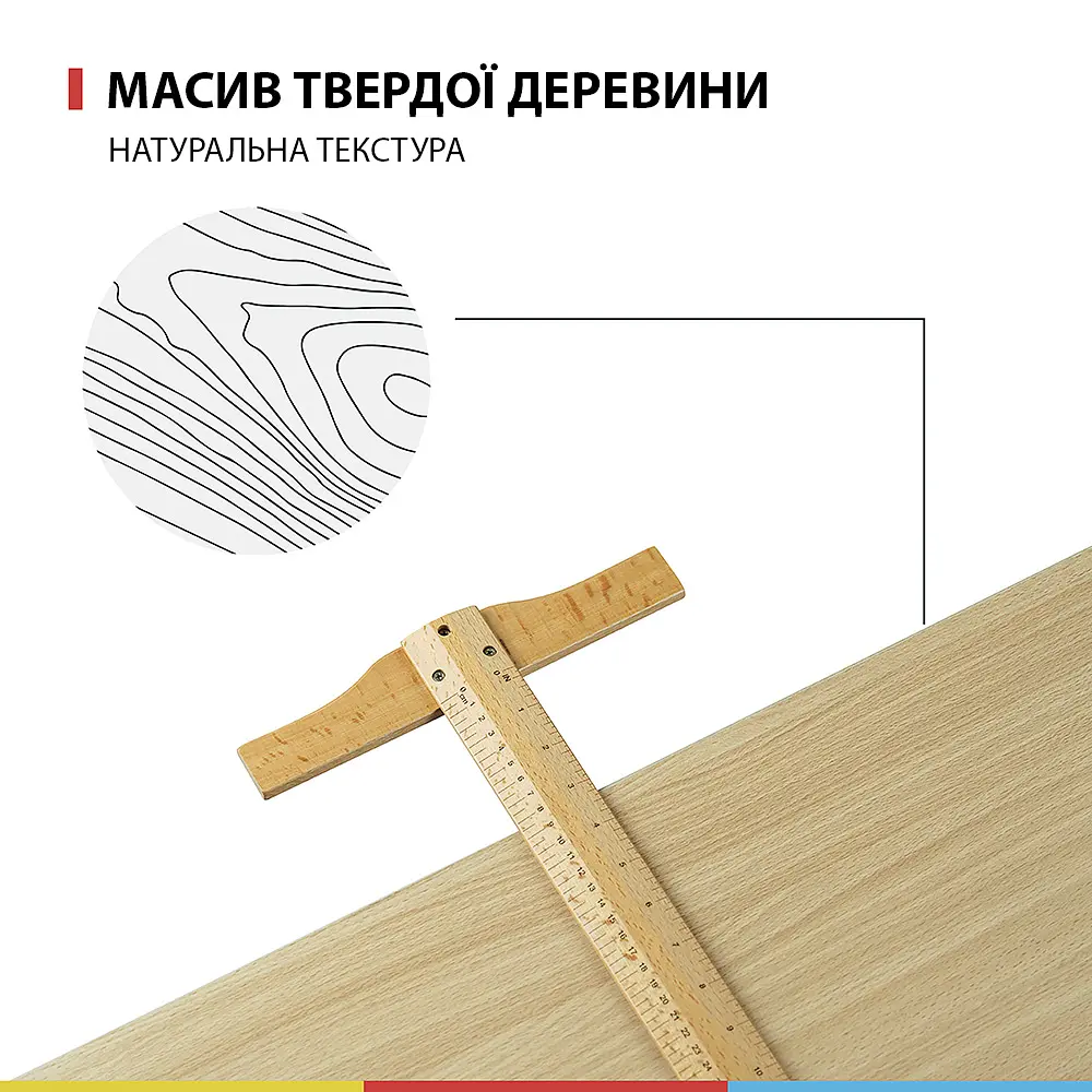 Дерев'яний художній, креслярський стіл 6061, 90х71х75см, висота 95см MEEDEN - фото 5