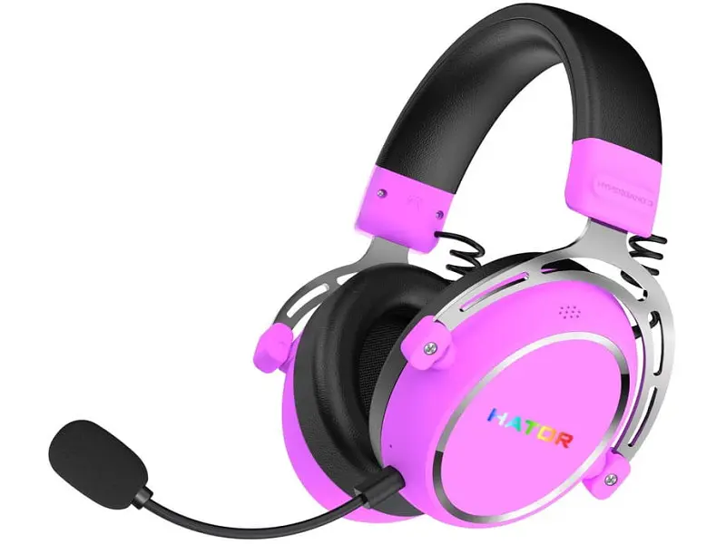 Навушники з мікрофоном Hator Hypergang 3 Wireless Cyber Violet (ESH52) - фото 2