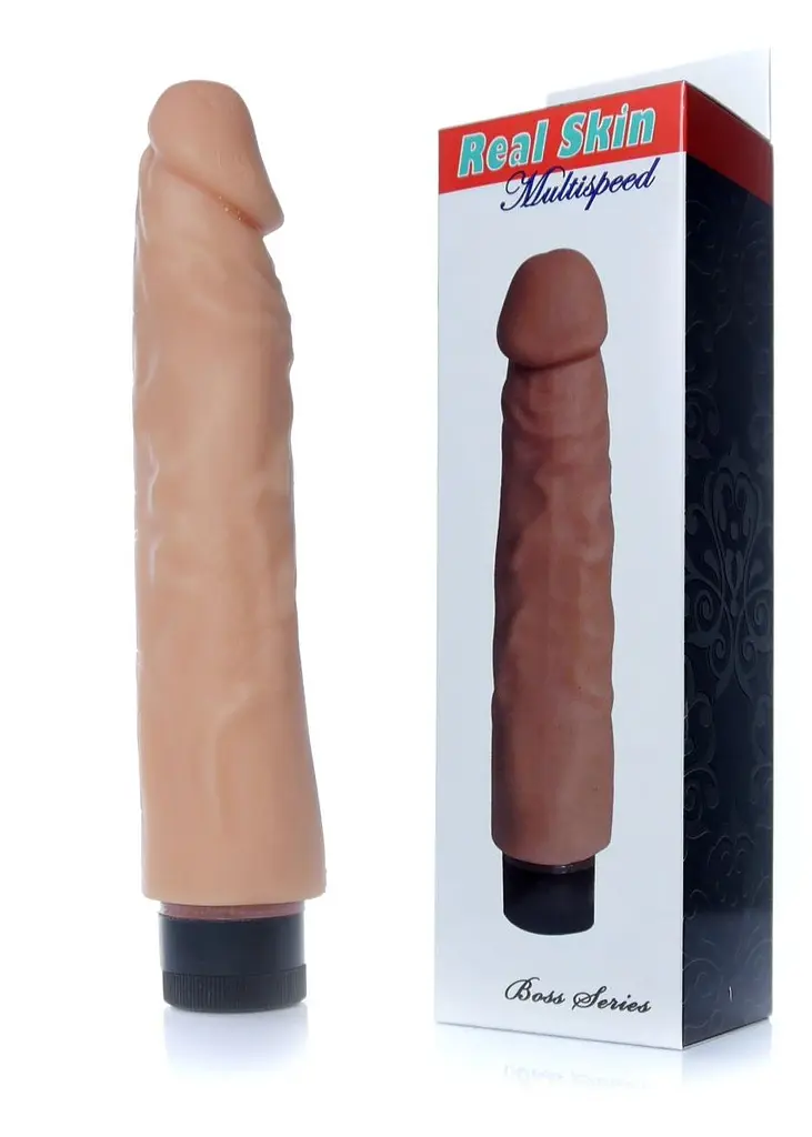 Вибратор No brand Real Skin Multispeed Flesh, 23 см телесный - фото 7