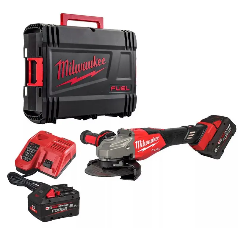Шліфмашина кутова - болгарка акумуляторна безщіткова MILWAUKEE, M18 FHSAG125XB2-802X, Ø125мм - фото 2