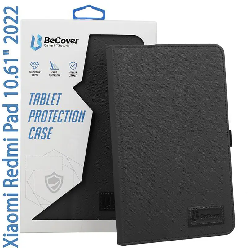 Чохол-книжка BeCover Slimbook для Xiaomi Redmi Pad 2022 10.61" Black (708341) - фото 3