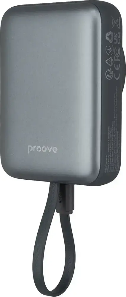 Портативний акумулятор Proove Neutron Magnetic 22.5W 10000mAh gray (PBNE22022203) - фото 4