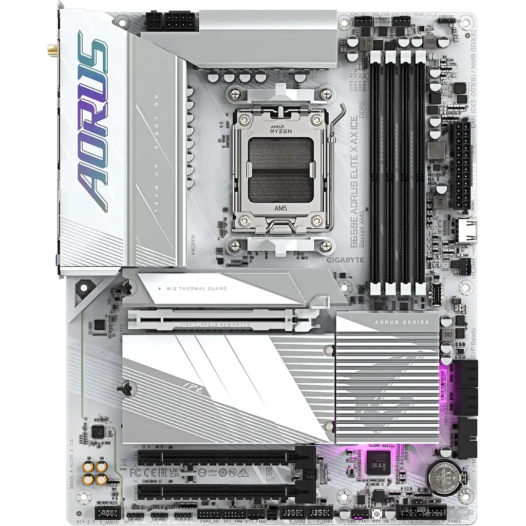 Материнська плата AORUS B650E Elite X AX Ice [146964] - фото 2
