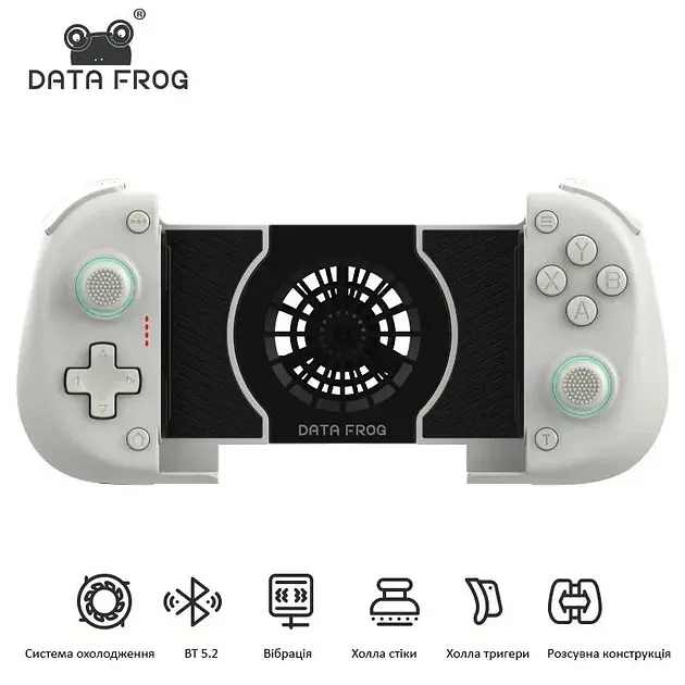 Беспроводной геймпад Data Frog X3 White с системой охлаждения для Android, Nintendo Switch, ПК - фото 2