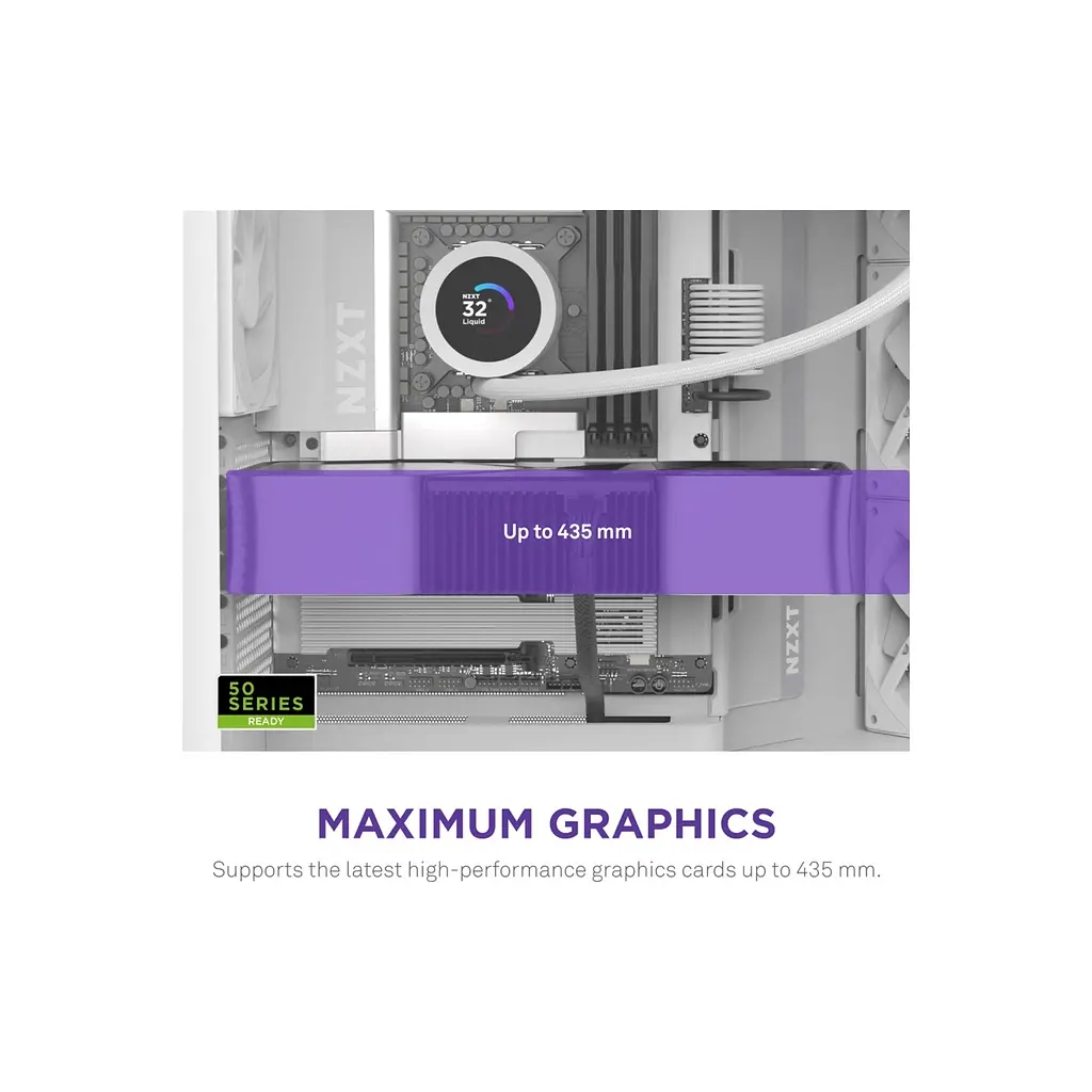 Корпус для ПК NZXT H9 Flow Dual-Chamber All White (CM-H92FW-01) - фото 5