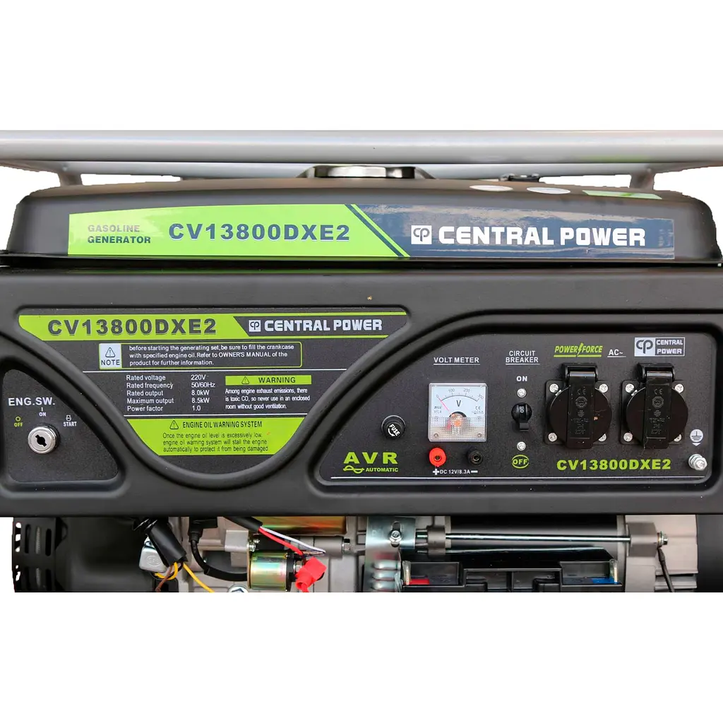 Генератор бензиновий Central Power CV13800DXE2 [111863] - фото 7