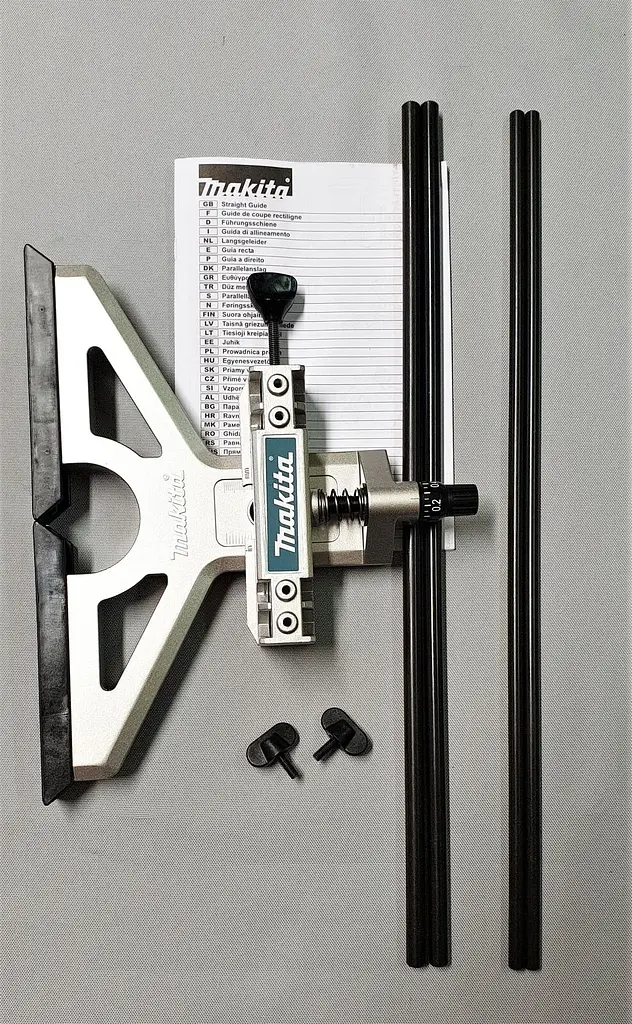 Направляюча (паралельний упор) для фрезера Makita M3600, M3602, MT360, MT362, RP0900, RP0910, RT0702C, RT0701C RP1110C, RP1111C, RP1800F, RP1801F, RP1802F, RP1803F, RP2300FC, RP2301F, RP2302F, RP2303FC, DRT50, RT001G (195136-9) - фото 4