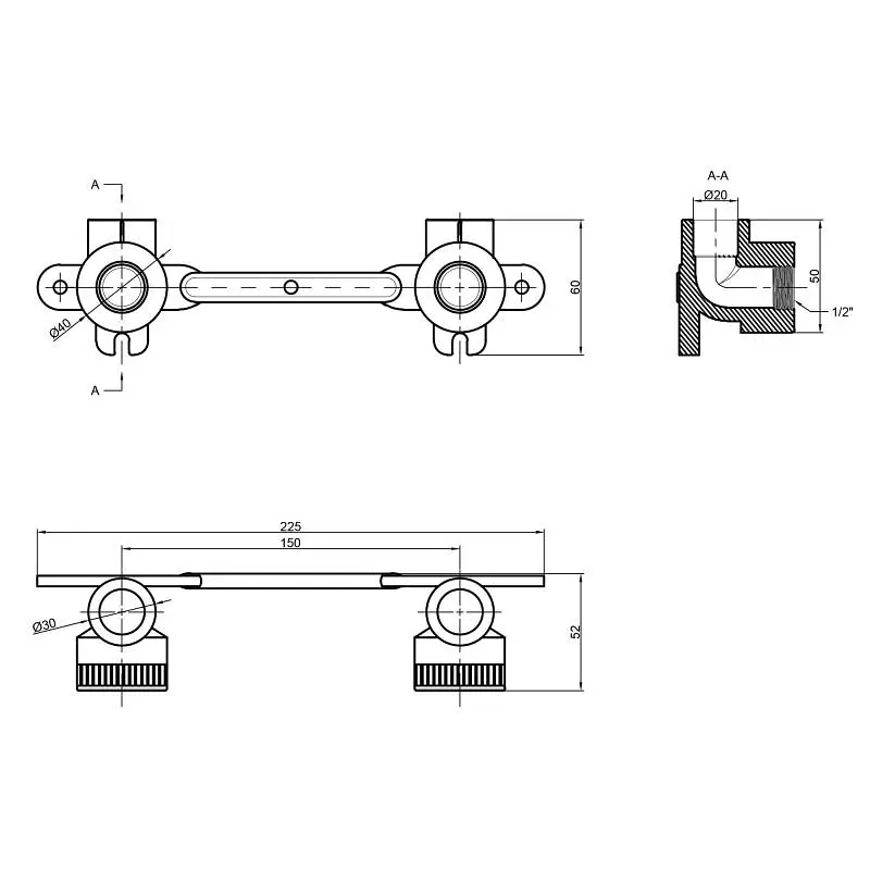 Кутник PPR Thermo Alliance під змішувач 20х1/2" ВР DSE993 - фото 2