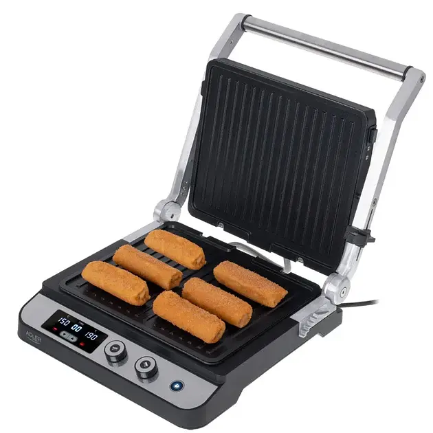 Гриль электрический контактный Adler AD 3059 2000 Вт - фото 8