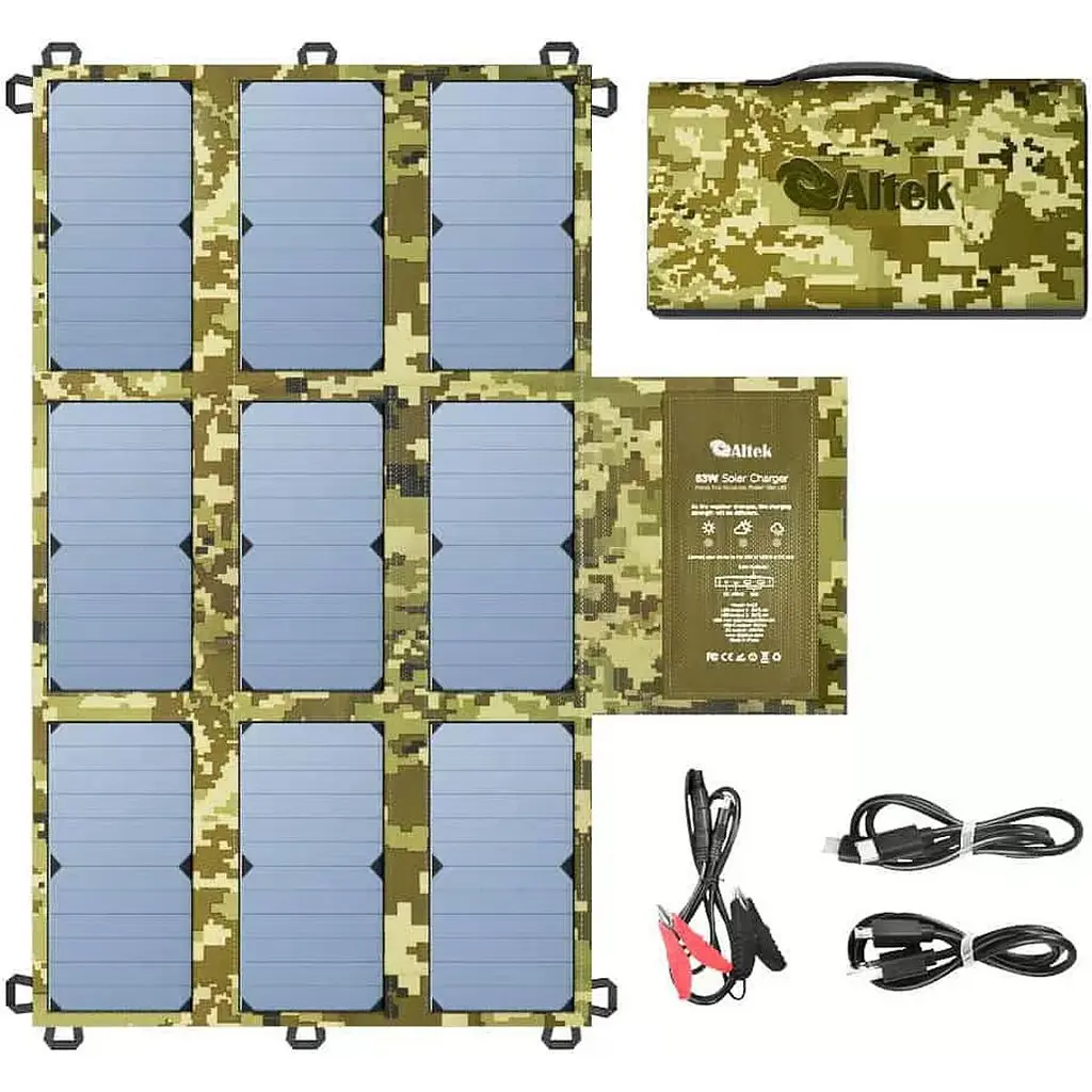 Портативна сонячна панель Altek ALT-63 Military (2115749) [164315] - фото 2