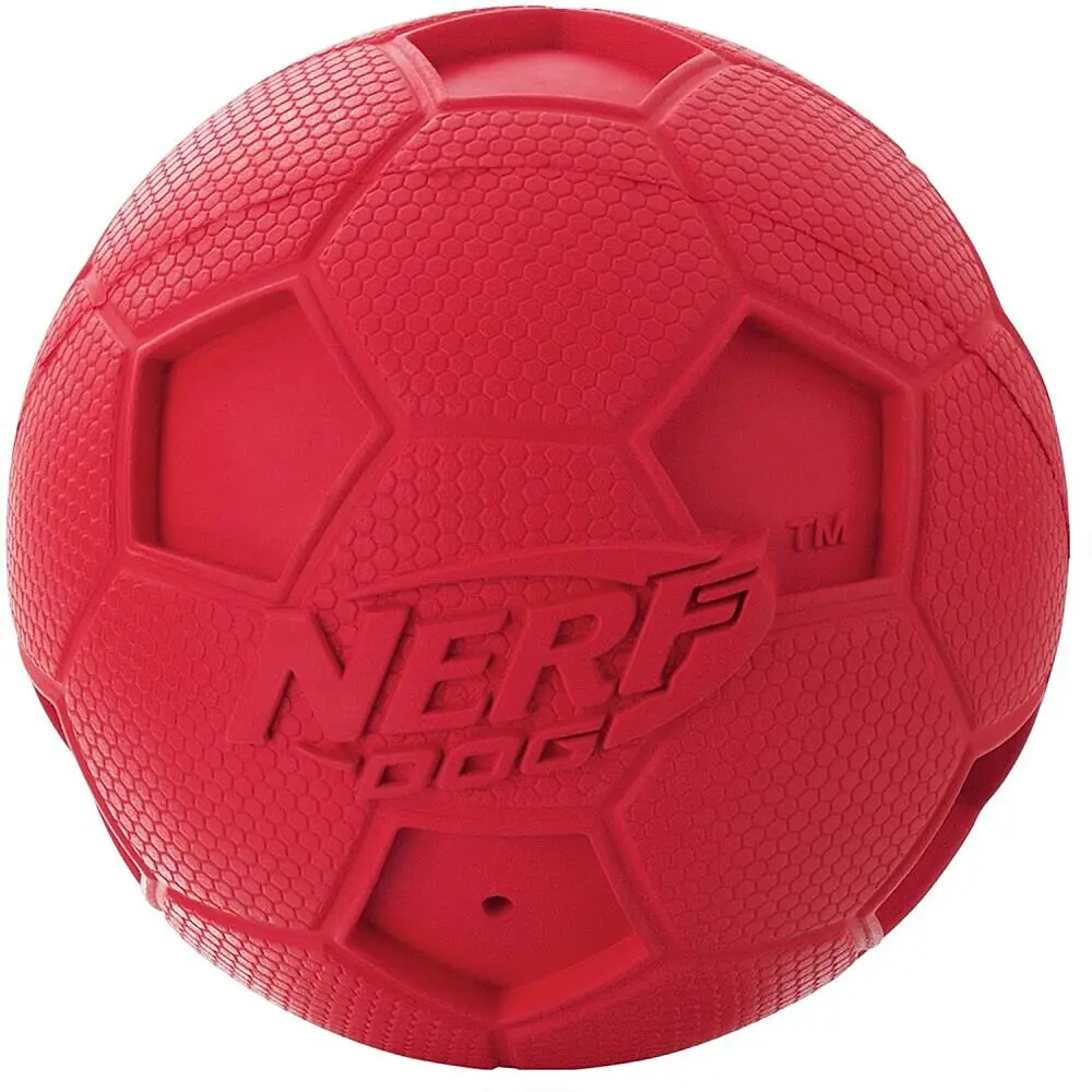 М'ячик для собак з пищалкою Nerf Dog Soccer Squeak Ball - фото 2