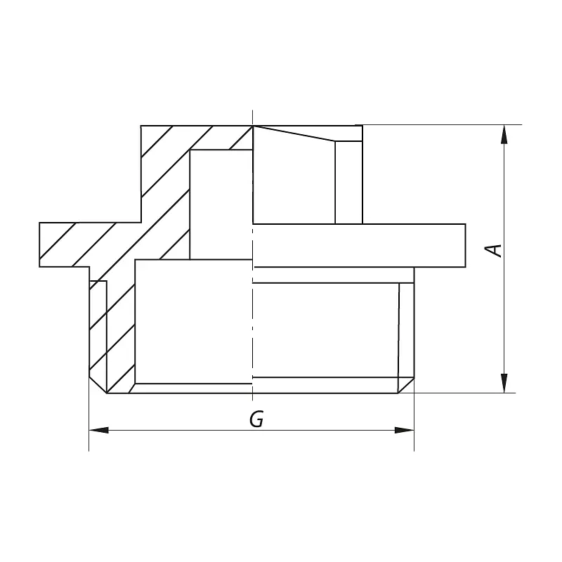 Різьбовий фітинг заглушка Koer 3/4" З Kf.P08M KF0005 - фото 2