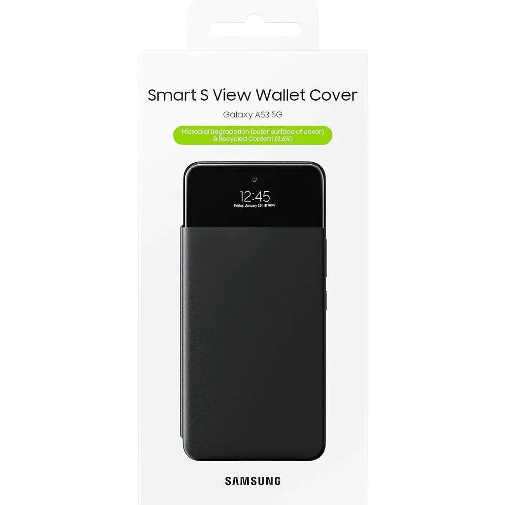 Чохол-книжка Samsung S View Wallet Cover для Samsung Galaxy A53 SM-A536 Black (EF-EA536PBEGRU) - фото 7
