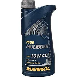 Олива моторна Mannol 10w-40 Molibden Benzin 1 л (160609)