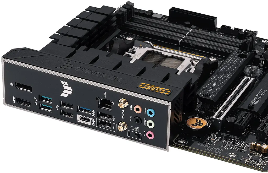 Материнcька плата TUF GAMING B650M-PLUS WIFI sAM5 B650 4xDDR5 M.2 HDMI DP Wi-Fi BT mATX Asus teh0019068 - фото 7