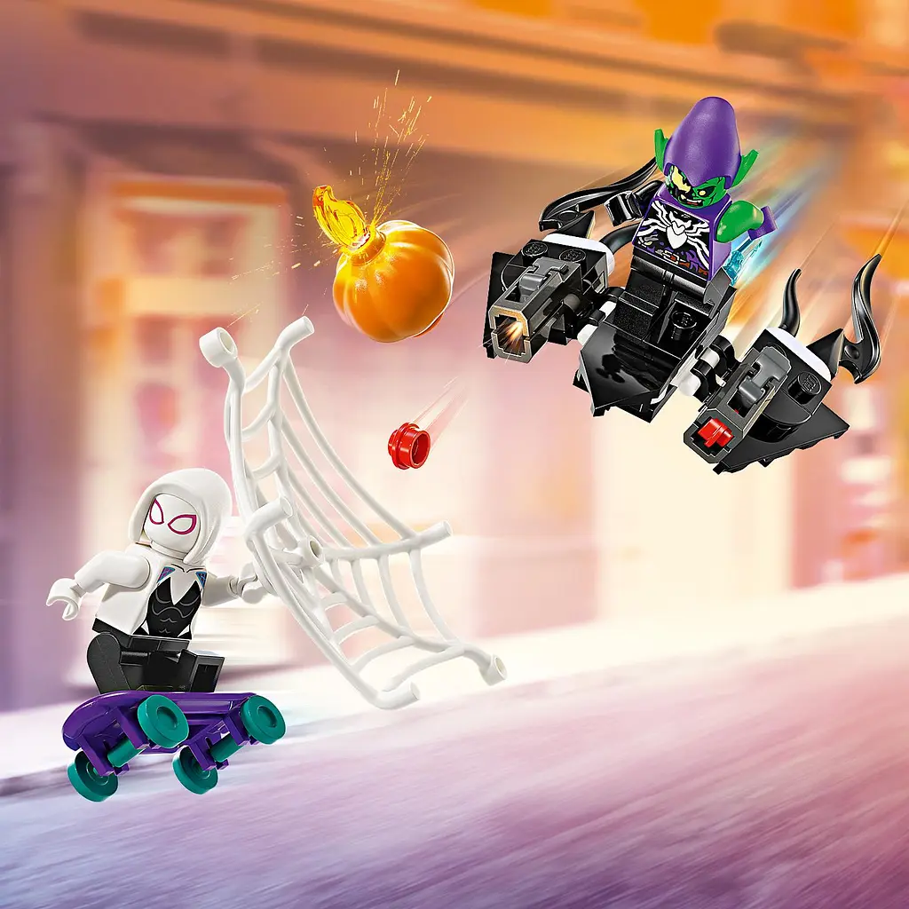 Конструктор LEGO Super Heroes Marvel Автомобіль для перегонів Людини-Павука й Зелений Гоблін з отрутою Венома 227 деталі (76279) - фото 5
