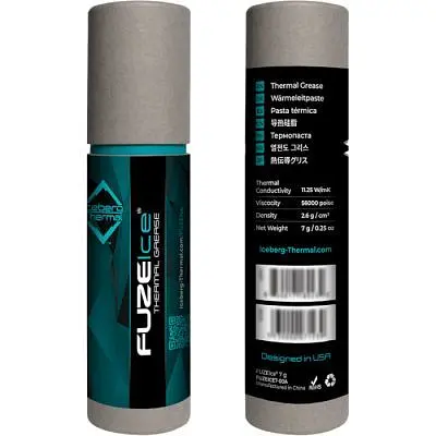 Термопаста Iceberg Thermal FUZEIce 7g (BLACKICE8G-00A\FUZEICE7-00A) - фото 4