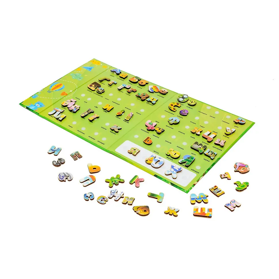 Розвиваючий дитячий Алфавіт на липучках PuzzleOk Puz-26919 66 букв - фото 3