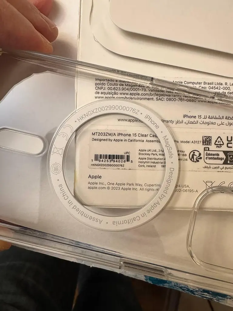 Оригінальний прозорий чохол для iPhone 15 Apple Clear Case with MagSafe (MT203ZM/A) протиударний - фото 8