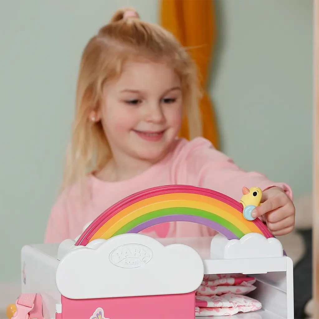 Ігровий набір BABY BORN - ГАРДЕРОБ З ВЕСЕЛКОЮ ТА КАЧЕЧКОЮ (світло, звук) BABY born 836040 - фото 6