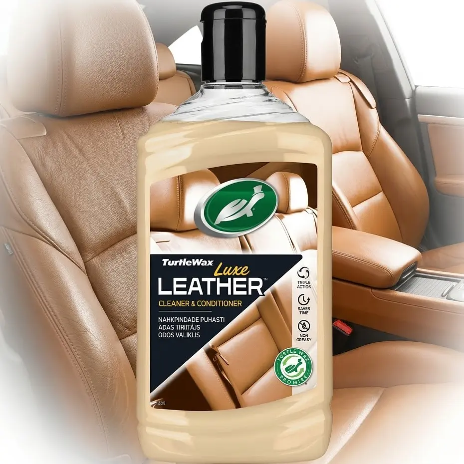 Очищувач шкіряного салону з кондиціонером Turtle Wax Luxe Leather 500 мл Оригінал (52800)
