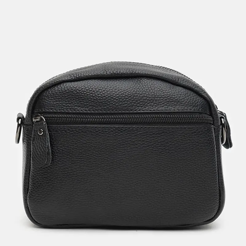 Жіноча шкіряна сумка Keizer K11208-black - фото 4