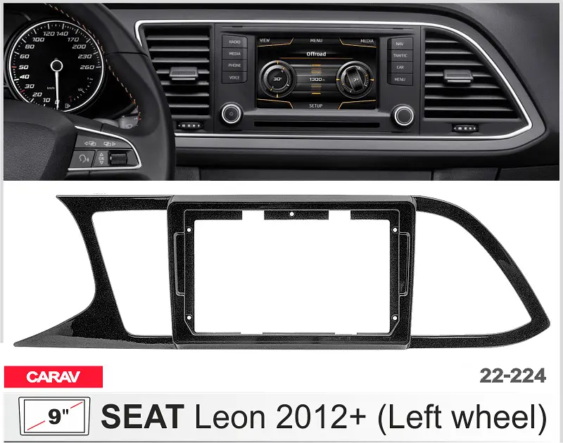 Переходная рамка Seat Leon Carav 22-224 - фото 3